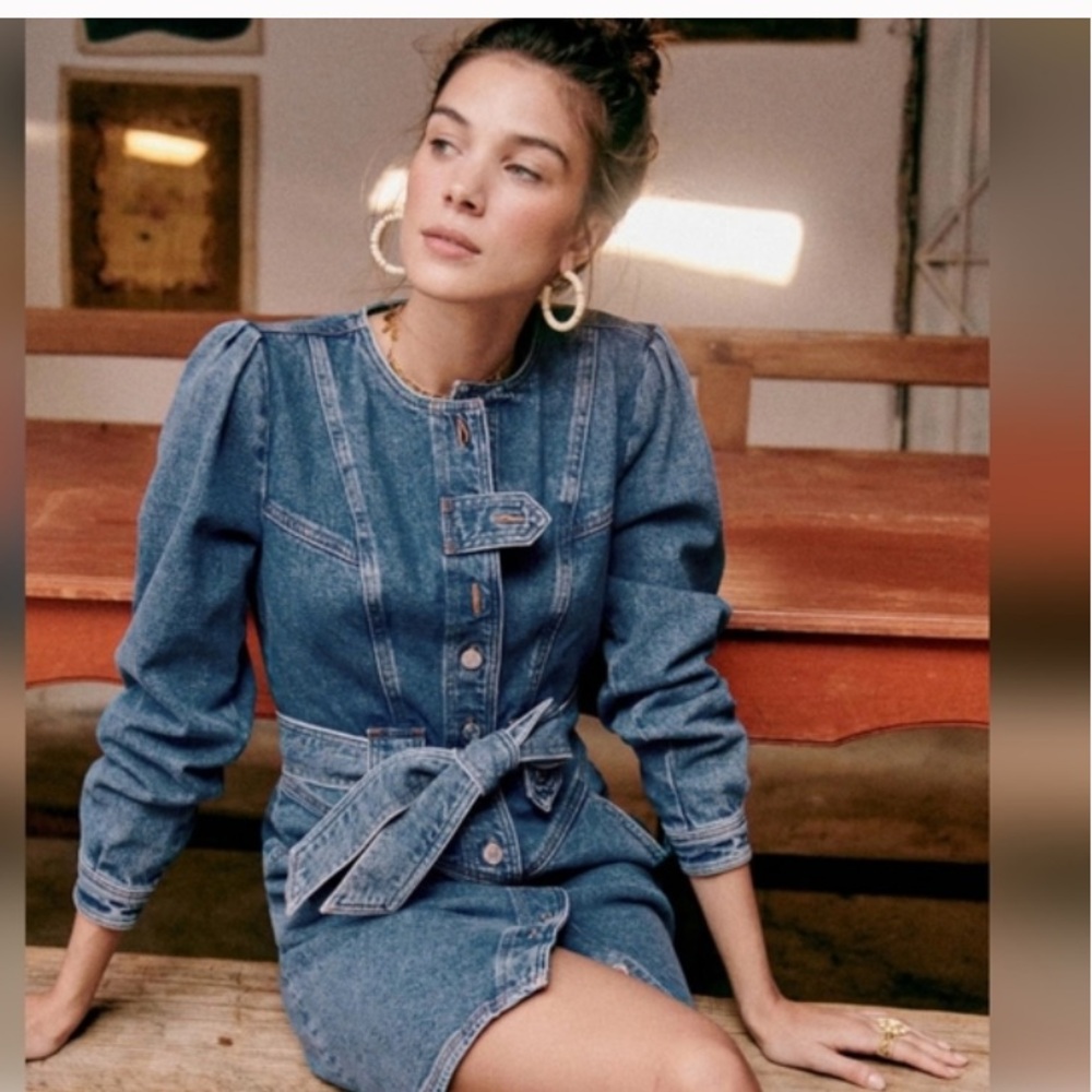 Sézane Blue Denim Dress Fr 38 (US 6)